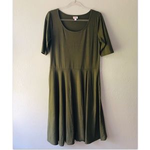 LulaRoe, Forrest Green Dress. NWOT